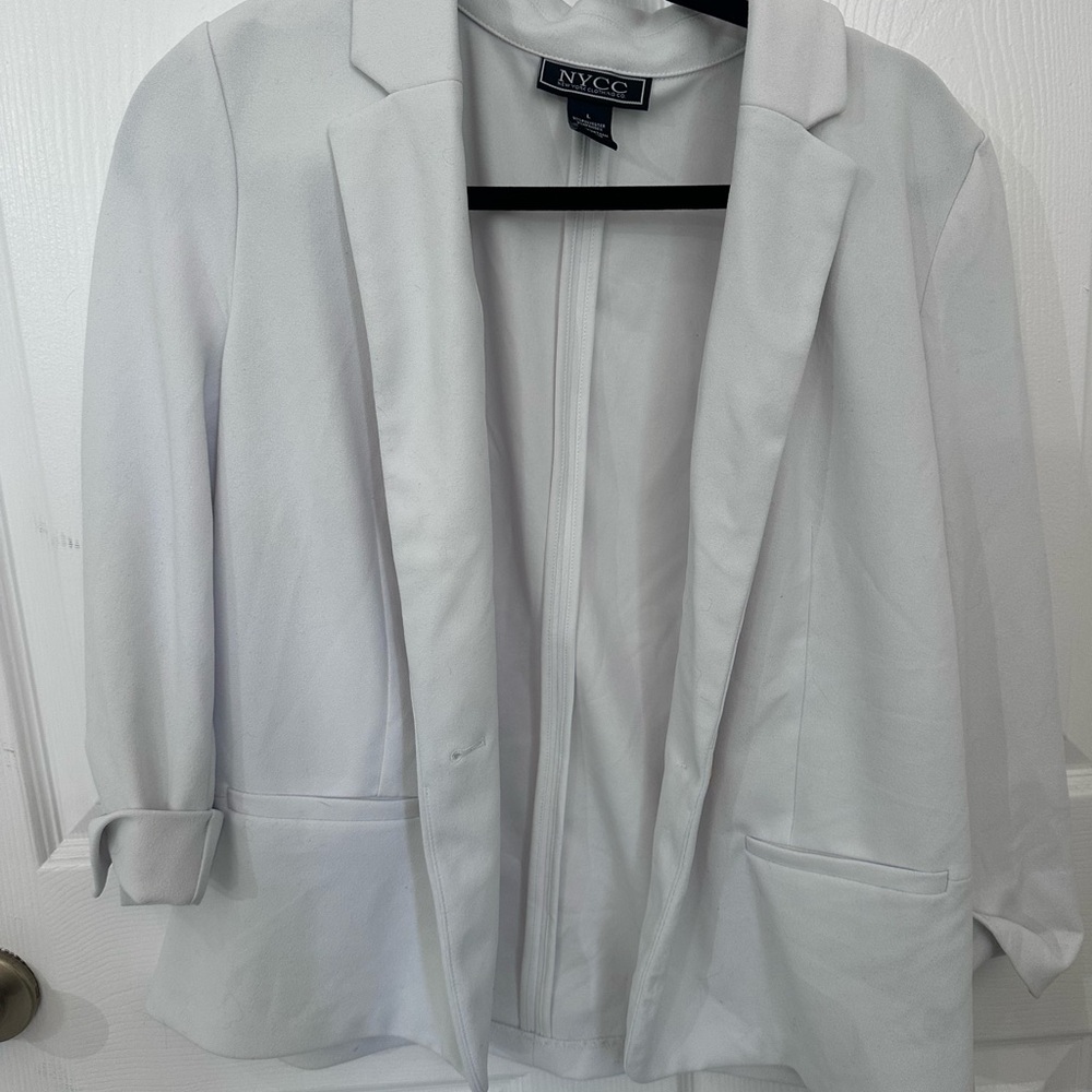 NYC White Blazer Modern Oversized Style